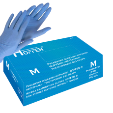 Рукавиці нітрил. сині HOFF MEDICAL М (100шт/уп) (10уп/ящ)