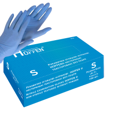 Нитриловые перчатки синие  HOFF MEDICAL S (100шт/уп) (10уп/ящ)