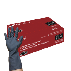 Рукавиці латексні Hoff M High Risk S (50шт/уп) (10уп/ящ)