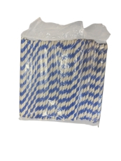 Трубочки коктейльные БУМАЖНЫЕ d6-19,7см (25шт/уп) (400уп/ящ)