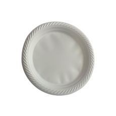 Тарелка пластиковая №210 Белая Тяжелая (100шт/уп) (20уп/ящ)