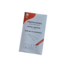 Зубочистка индивидуальная в бумажной упаковке (1000шт/уп) (50уп/ящ)