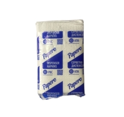 Серветки диспенсерні Papero 3L 1шар 210*240мм (8,5*13,5) 150арк (ND001) (1/12)