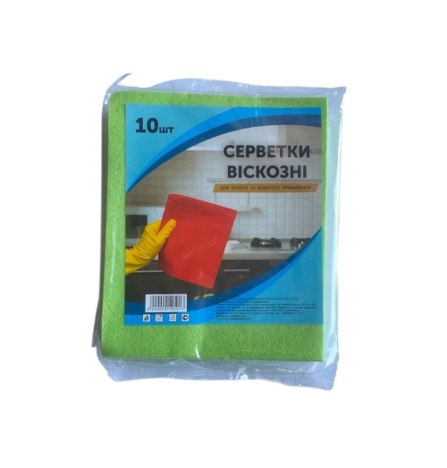 Серветка кухонна віскозна 80г/кв.м/10