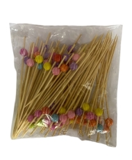 Шпажка с бусинкой 12см в ассорт. (1/100)