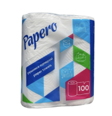 Рушник целюлозний Papero 2шар. 100арк 2р. (RS010) (1/12)