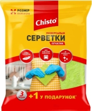 Серветки універсальні Chisto 3+1 шт Серветки універсальні Chisto 3+1 шт