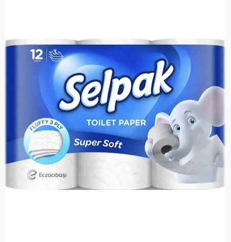 Туалетний папір Selpak Super Soft 3-x шаровий /12