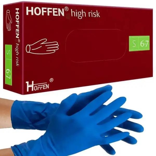 Рукавиці латексні Hoff M High Risk S (50шт/уп) (10уп/ящ)