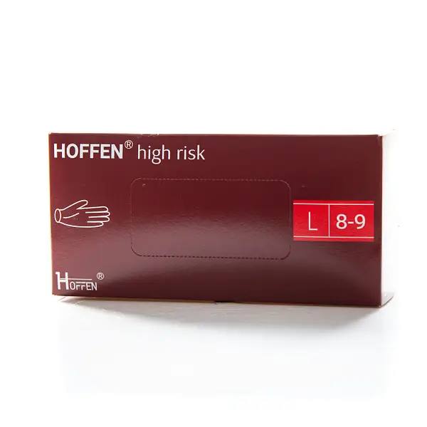 Латексные перчатки Hoff High Risk L (50шт/уп) (10уп/ящ)