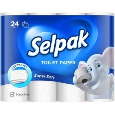 Папір туалетний SELPAK 3-ШАР 18,6м 24шт (1/3)