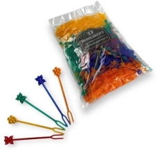 Шпажка виделка Метелик-листочок  Шпажка виделка Метелик-листочок (1000шт/уп) (1/20000)