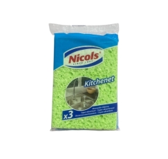 Губки кухонні вологовбираючі NICOLS KITCHENET 3шт