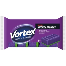 Серветки кухонні Vortex губчаті 5шт