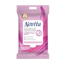 Серветки вологі Novita intimale soft з єврослотом/15