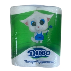 Рушник паперовий ДИВО 2-x шаровий 2рул