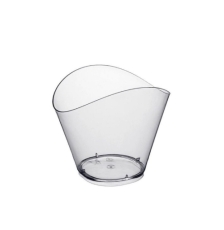 Пиала фуршетная "Волна" прозрачная 130мл  Пиала фуршетная "Волна" прозрачная 130мл (24шт/уп) (240шт/ящ)