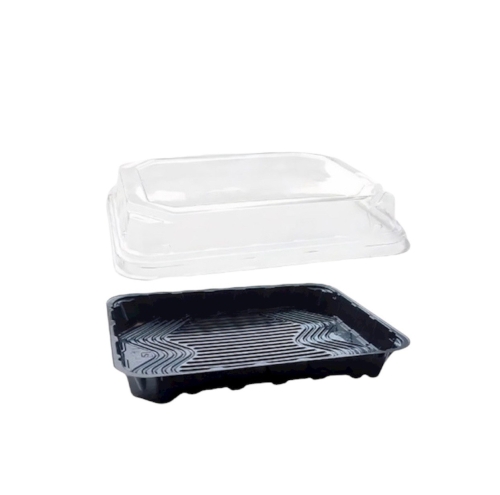 Крышка пластиковая 64 ПЭТ 220*148*24 прозрачная