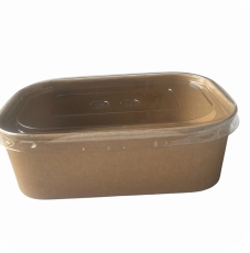 Крафтовий салатник ПРЯМОКУТ.1000мл 170*120*75 (50шт/уп) (300шт/ящ)