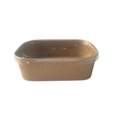 Крафтовий салатник ПРЯМОКУТ.500мл 170*120*40  (50шт/уп) (300шт/ящ)