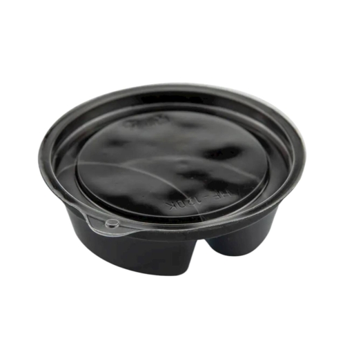 Соусник пластиковый 122 ПЭТ 95*33 120 мл черный