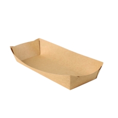 Лодочка 960мл крафт 260*175*60 с ламиницией  Лодочка 960мл крафт 260*175*60 с ламиницией (250шт/уп) (1000шт/ящ)