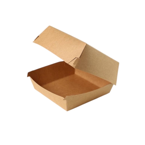 Коробка для бургера 95*95*70мм крафт клеєна