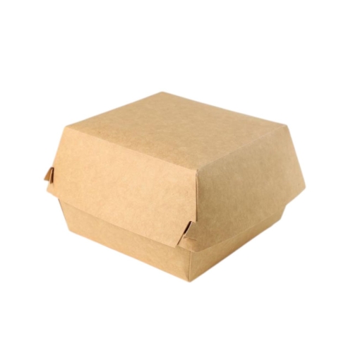 Коробка для бургера 120*120*85мм крафт клеєна (100шт/уп) (400шт/ящ)