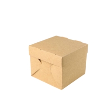 Коробка для бургера 120*120*100мм крафт збірна Коробка для бургера 120*120*100мм крафт збірна