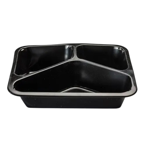 Лоток ПП Т-3 чорний, 227*178*50мм