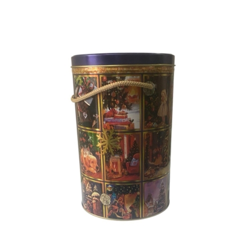 Тубус металевий новорічний 1200гр (24-34)